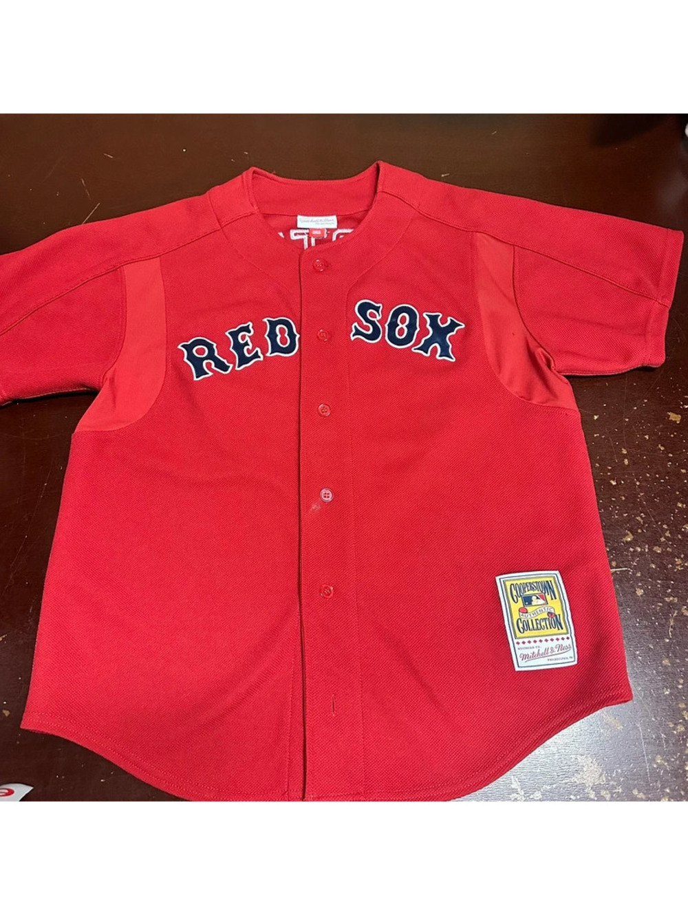 NWT David Ortiz 2004 Mitchell & Ness Mens Boston Red Sox BP Jersey LARGE